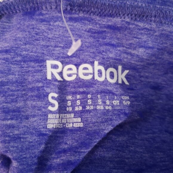 Reebok Ladies Purple Play Dry Tie Funnel Neck Athletic Top - Picture 3 of 11